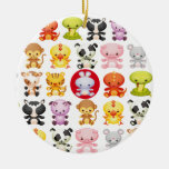 Chinese Zodiac Animals Year of the Rabbit Ornaments
