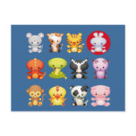 Chinese Zodiac Animals Year of the Rabbit Post Card