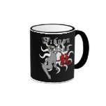 Chinese Zodiac Dragon Chick Coffee Mugs