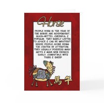 Chinese Zodiac - Horse Greeting Card