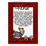 Chinese Zodiac - Horse Greeting Card