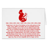 CHINESE ZODIAC PAPERCUT MONKEY ILLUSTRATION GREETING CARDS