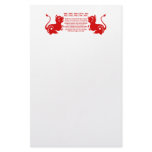CHINESE ZODIAC PAPERCUT TIGER ILLUSTRATED STATIONERY PAPER