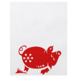 CHINESE ZODIAC PIG PAPERCUT ILLUSTRATION FULL COLOR FLYER