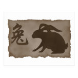 Chinese Zodiac Rabbit Gift Post Cards