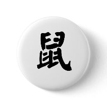 Chinese Zodiac - Rat buttons