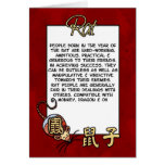 Chinese Zodiac - Rat Greeting Card