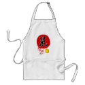 Chinese Zodiac Rat in Kanji Apron