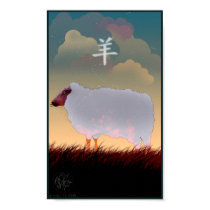 Chinese Zodiac Sheep Poster posters by carnivalcat Chinese Zodiac Sheep Poster posters