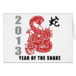 Chinese Zodiac Snake 2013 Card