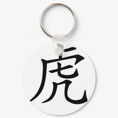 Chinese Zodiac - Tiger Keychain by liujie1