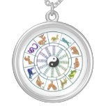 chinese zodiac wheel necklace
