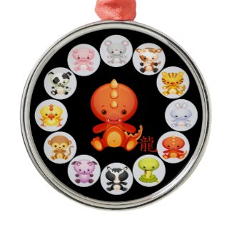 Chinese Zodiac Year of the Dragon 2012 Ornament ornament