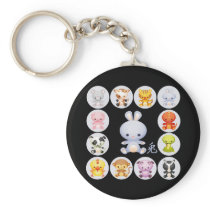 Chinese Zodiac Year of the Rabbit Keychain