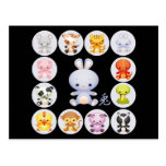 Chinese Zodiac Year of the Rabbit Postcard
