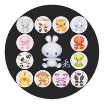 Chinese Zodiac Year of the Rabbit Stickers