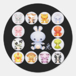 Chinese Zodiac Year of the Rabbit Stickers