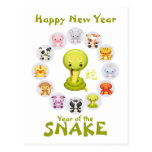Chinese Zodiac Year of the Snake 2013 Postcards