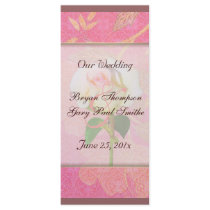 Chinoiserie WEDDING Program Personalized Rack Card