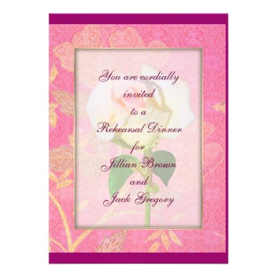 Chinoiserie WEDDING Rehearsal Dinner Custom Announcement