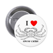 Chinonoecetes Opilio Crab Outline Buttons