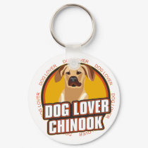 Chinook Dog Lover keychains