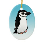 Birdorable Chinstrap Penguin Oval Ornament