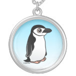 Birdorable Chinstrap Penguin Silver Plated Necklace