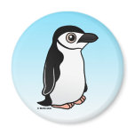 Birdorable Chinstrap Penguin Round Magnet