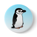 Birdorable Chinstrap Penguin Round Button