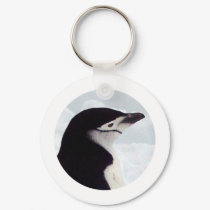 Chinstrap Penguin Portrait keychains by KevOzDotCom Chinstrap Penguin Portrait keychains