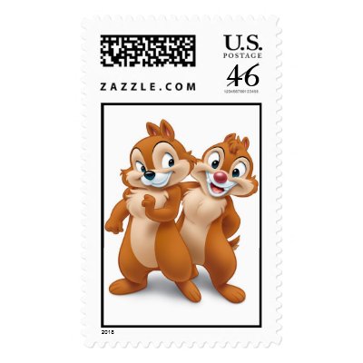 Chip and Dale Disney postage