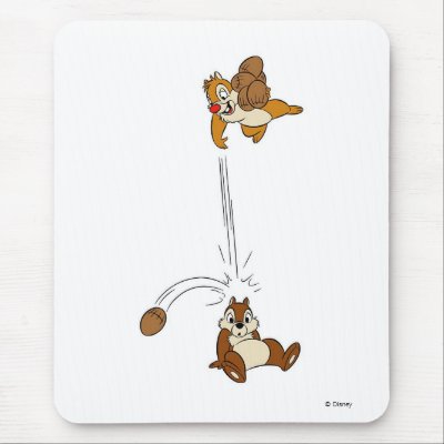 Chip and Dale Nut Fight Disney mousepads