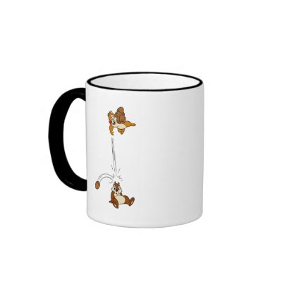 Chip and Dale Nut Fight Disney mugs