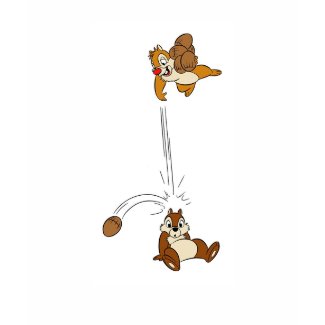 Chip and Dale Nut Fight Disney shirt