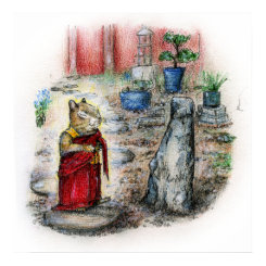 CHIP THE MONK print