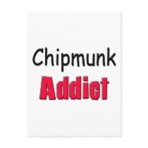Chipmunk Addict Postcard
