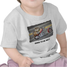 Chipmunk Biker Riding a Motorcycle T Shirt