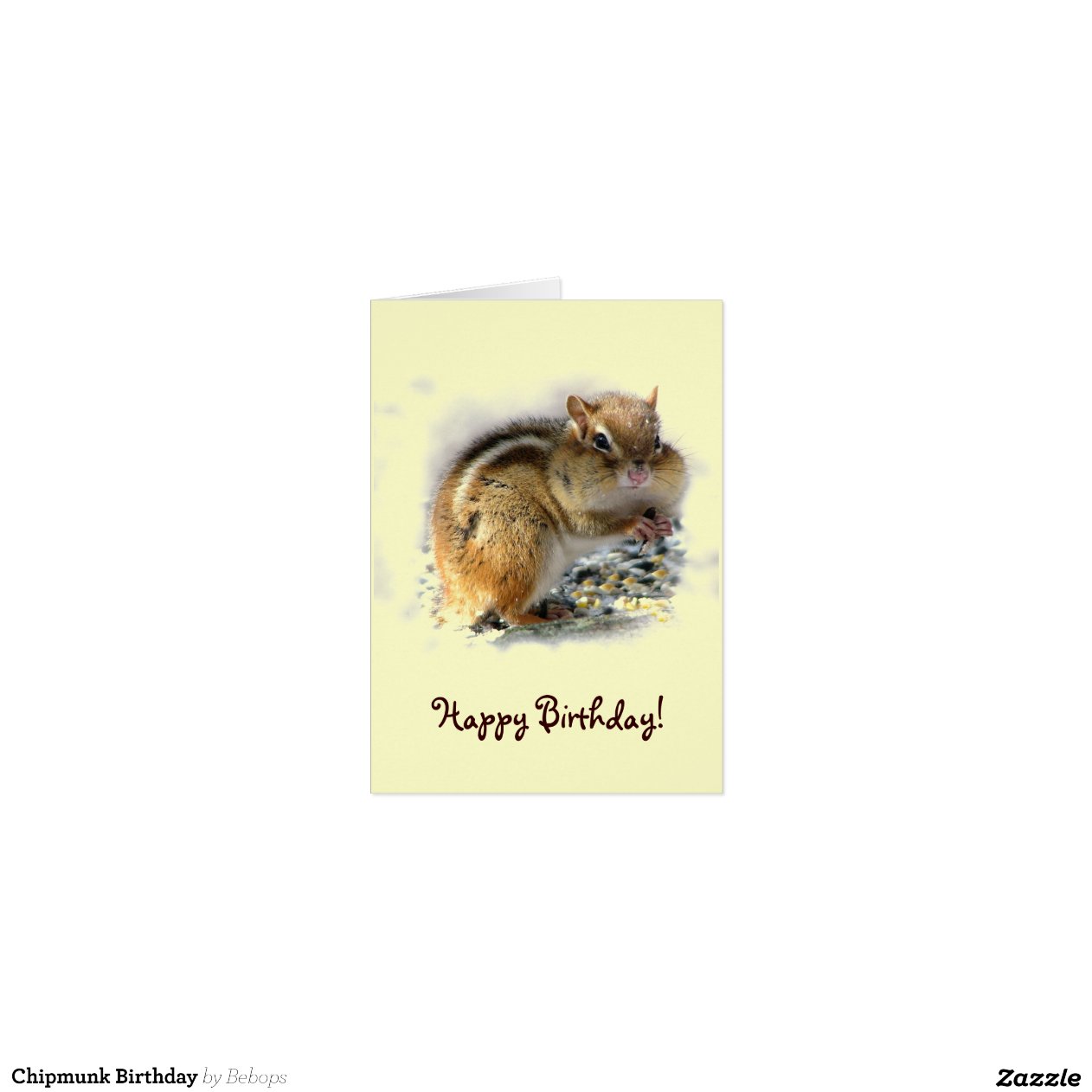Chipmunk Birthday Greeting Card | Zazzle