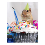 chipmunk birthday celebration postcards