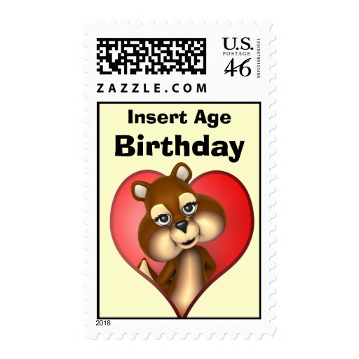 Chipmunk Birthday Cards Chipmunk Birthday Card Templates Postage