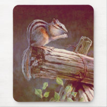 CHIPMUNK by SHARON SHARPE mousepads