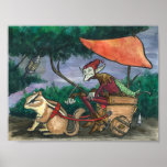 "Chipmunk Cart" Faerie Print