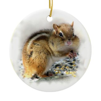 Chipmunk Christmas Ornament