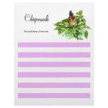 Chipmunk &amp; flower letterhead design