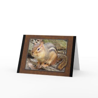 Chipmunk Greeting Card card