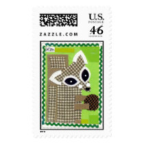 Chipmunk in Fabric postage by tetvet6768 Chipmunk in Fabric postage