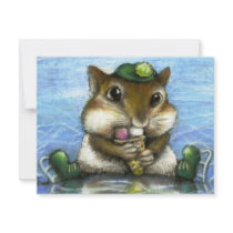 Chipmunk invitations by tanyabond Chipmunk invitations