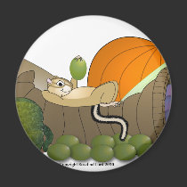 Chipmunk on Cornucopia magnets