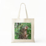 Chipmunk on Tree Canvas Bag